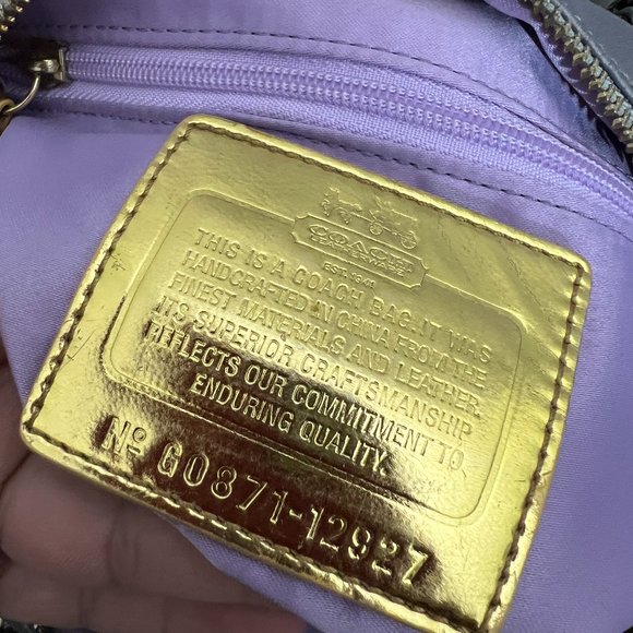 Coach Purse Amanda Satin Satchel 12927 - Picture 4 of 4